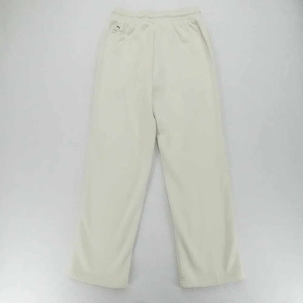 Puma Sweatpants Mens S Cream Relaxed Fit Pintuck Casual Outdoor Lounge